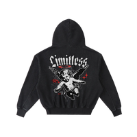 Angel Distressed Fleece Hoodie