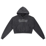 Angel Cropped Hoodie