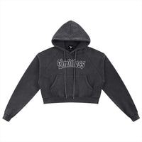 Angel Cropped Hoodie