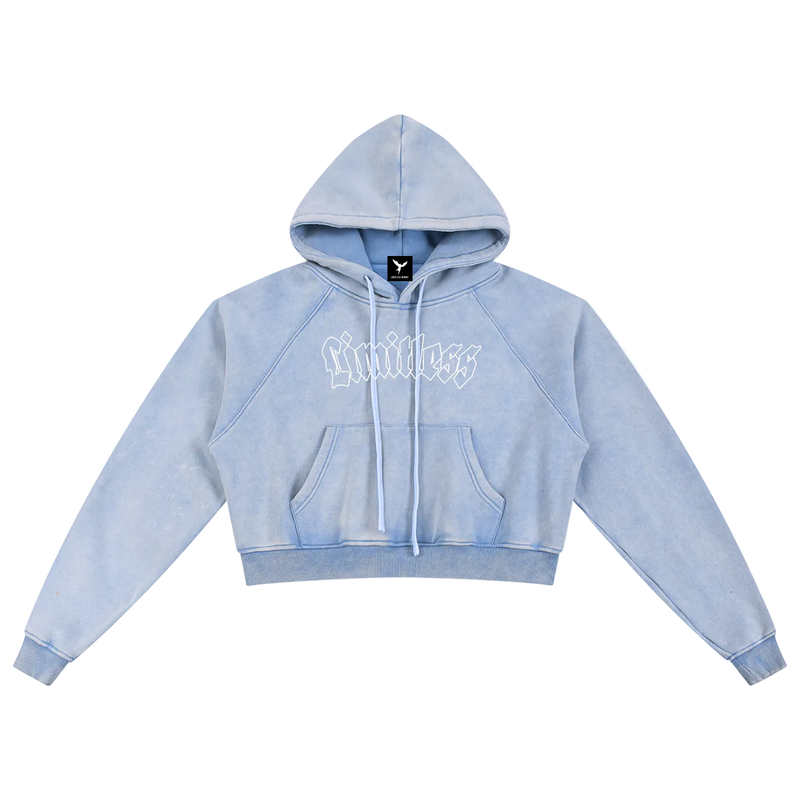 Angel Cropped Hoodie