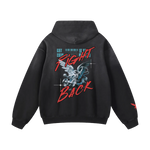Fight Back Hoodie Black Back