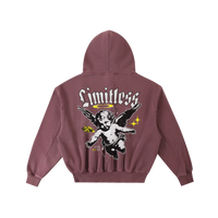 Angel Distressed Fleece Hoodie