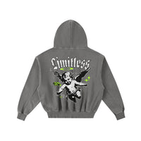 Angel Distressed Fleece Hoodie